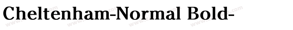 Cheltenham-Normal Bold字体转换